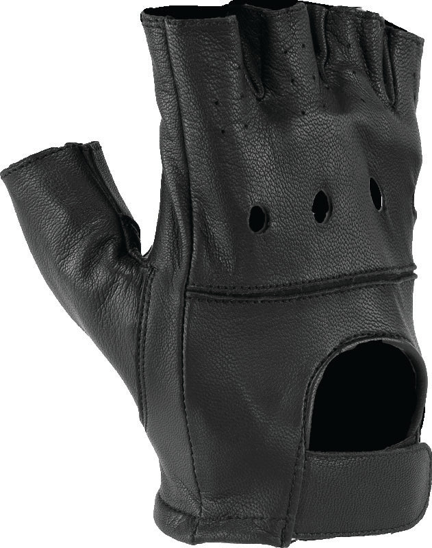 Kuryakyn Leather By River Road Diamond Shorty Gloves Black Womens - Small Gloves Kuryakyn