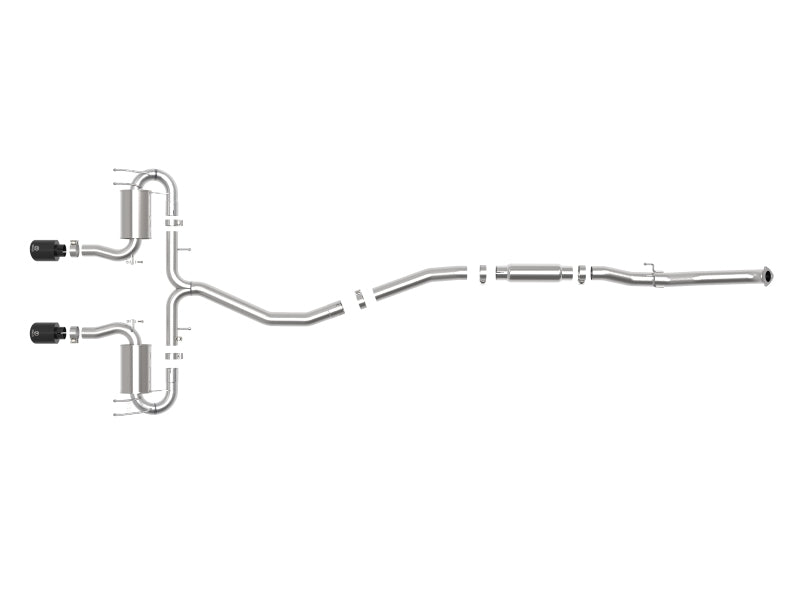 aFe Takeda 3in 304 SS Cat-Back Exhaust System w/Black Tips 17-20 Honda Civic Sport L4-1.5L (t) Catback aFe