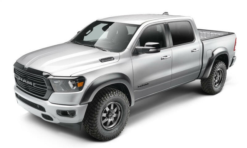 Bushwacker 19-22 Ram 1500 (Excl. Rebel/TRX) 67.4 & 76.3in Bed Extend-A-Fender Flares 4pc - Smth Blk Fender Flares Bushwacker