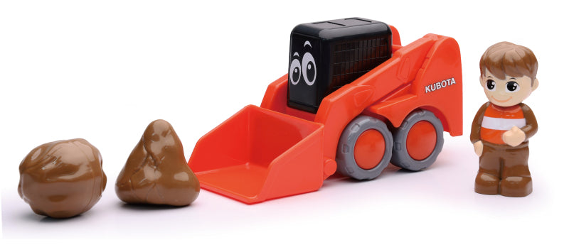 New Ray Toys Kubota My Lil Orange SSV with Figurine and Boulders/ Scale - 1:18 Toys New Ray Toys
