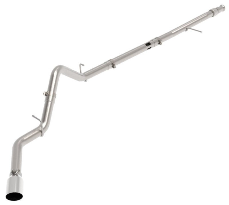 aFe Large Bore-HD 3in 409SS DPF-Back 20-21 GM Trucks L6-3.0L (td) LM2 - Polished Tip DPF Back aFe