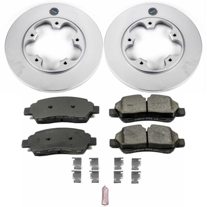 Power Stop 15-19 Ford Transit-150 Rear Z17 Evolution Geomet Coated Brake Kit Brake Kits - Performance Blank PowerStop
