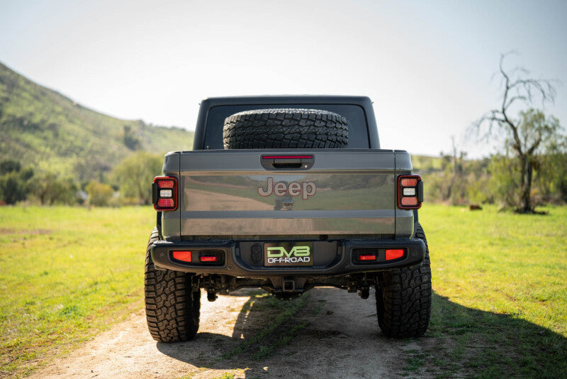 DV8 Offroad 2020+ Jeep Gladiator JT Adjustable In-Bed Tire Carrier Chase Racks DV8 Offroad
