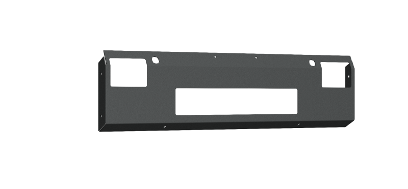 Road Armor 19-20 Ram 2500 Vaquero Front Non-Winch Plate - Tex Blk Bumpers - Steel Road Armor