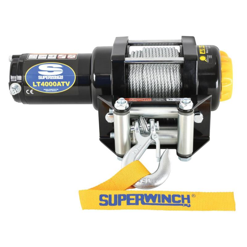 Superwinch 4000 LBS 12V DC 3/16in x 50ft Steel Rope LT4000 Winch Winches Superwinch