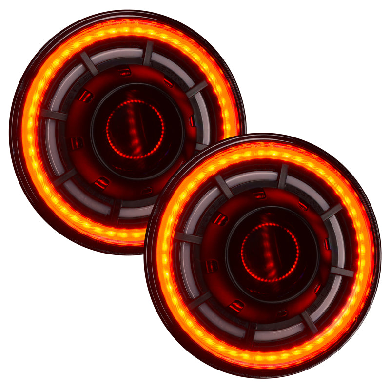 ORACLE Lighting 0718 Jeep Wrangler JK Oculus 7in ColorSHIFT Bi-LED Projector Headlights Light Bars & Cubes ORACLE Lighting