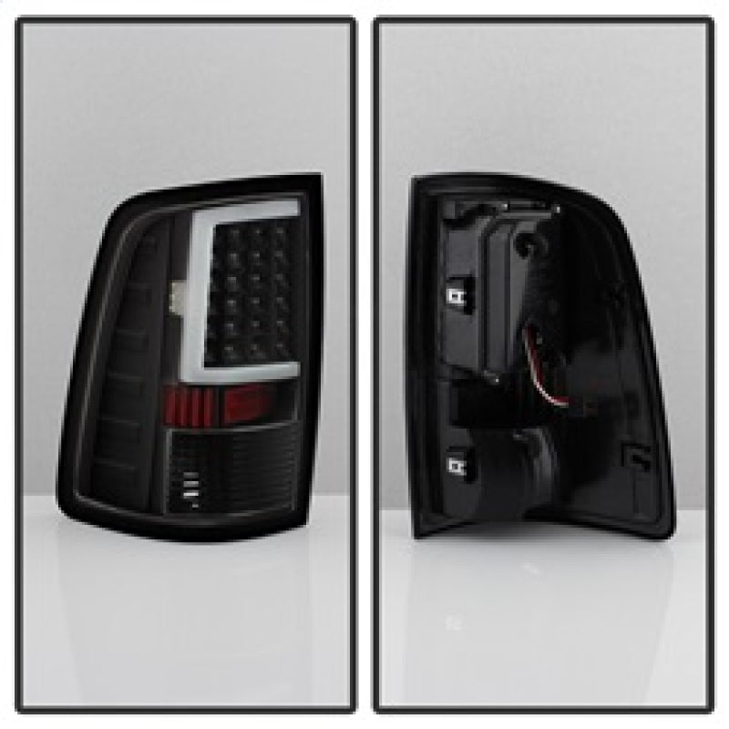 xTune 09-18 Dodge Ram 1500 (Incandescent Model) LED Tail Lights - Blk (ALT-ON-DR09-LBLED-BK) Tail Lights SPYDER