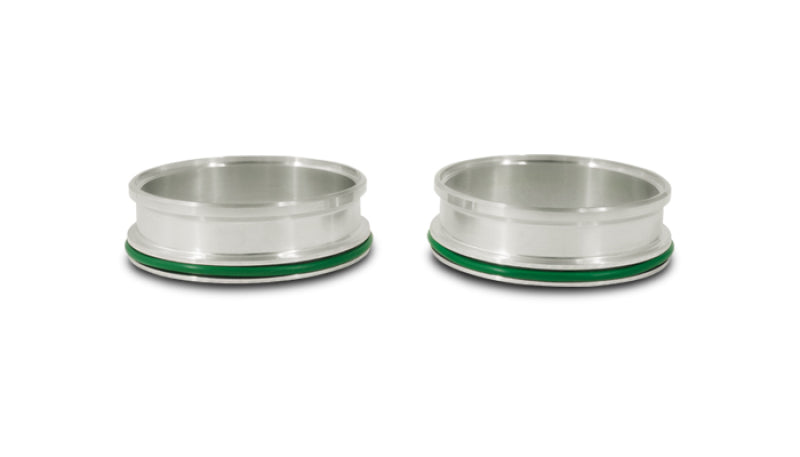 Vibrant HD Aluminum Weld Ferrules w/ O-Rings for 2in OD Tubing - Sold in Pairs Clamps Vibrant
