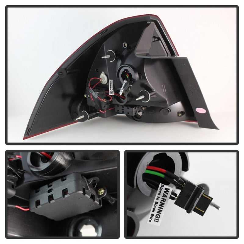 Spyder Chevy Impala 2006-2013 LED Tail Lights Red Clear ALT-YD-CHIP06-LED-RC Tail Lights SPYDER