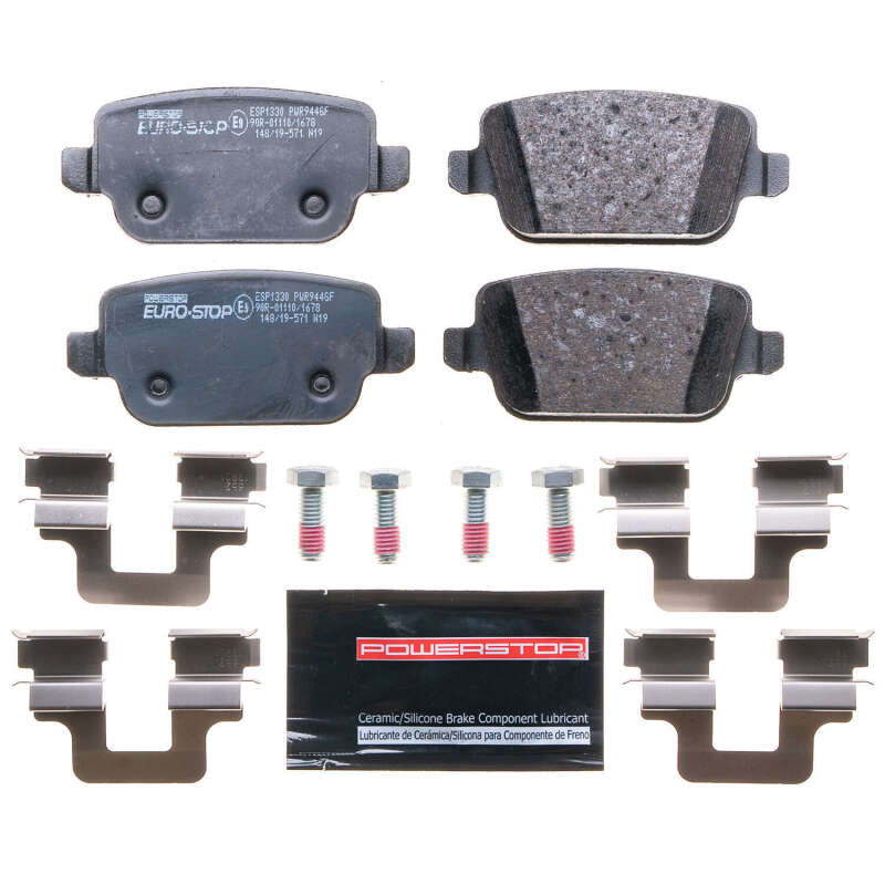 Power Stop 07-14 Volvo S80 Euro-Stop ECE-R90 Rear Brake Pads Brake Pads - OE PowerStop