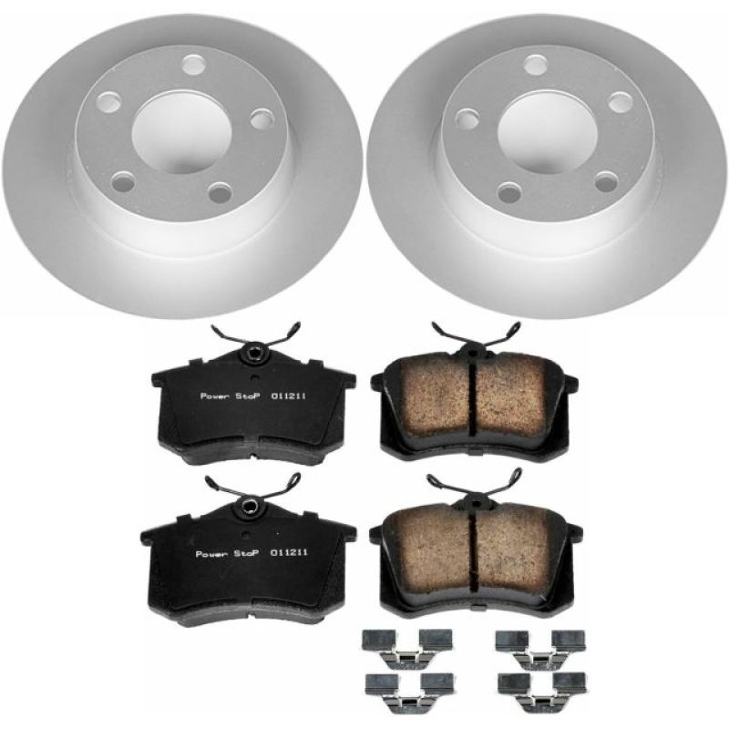 Power Stop 98-04 Audi A6 Quattro Rear Z23 Evolution Sport Coated Brake Kit Brake Kits - Performance D&S PowerStop