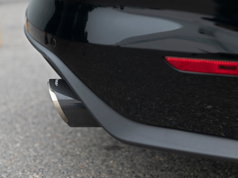 aFe MACH Force Xp SS Axle Back Exhaust System w/ Carbon Fiber Tips 15-17 Ford Mustang GT V8-5.0L Axle Back aFe