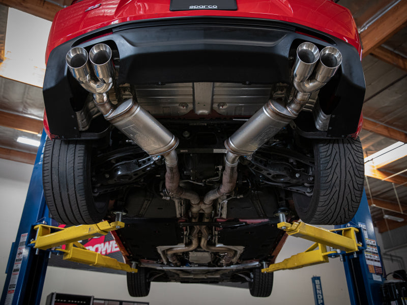 aFe POWER MACH Force-Xp 3in Axle-Back 16-21 Chevrolet Camaro SS V8 6.2L w/Mufflers - Polished Catback aFe