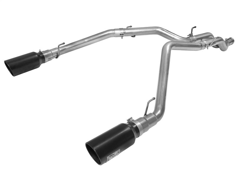 aFe MACHForce XP DPF-Back Exhaust 3in SS w/ 6in Black Tips 2014 Dodge Ram 1500 V6 3.0L EcoDiesel DPF Back aFe