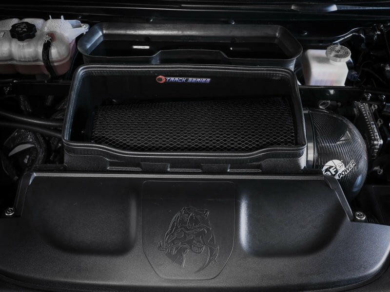 aFe 21-23 RAM 1500 TRX Track Series Carbon Fiber Cold Air Intake System w/ Pro 5R Filter Cold Air Intakes aFe