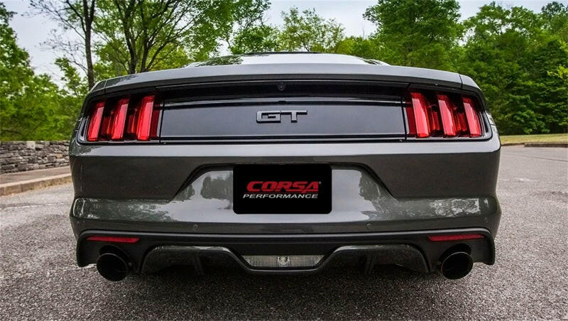 Corsa 2015-2017 Ford Mustang GT 5.0 3in Axle Back Exhaust Black Dual Tips (Touring) Axle Back CORSA Performance
