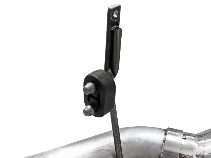 aFe Large Bore-HD 4in 409 Stainless Steel DPF-Back Exhaust w/Polished Tips 15-16 Ford Diesel Truck DPF Back aFe