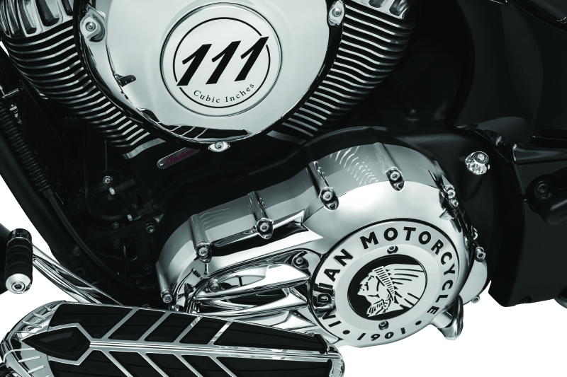 Kuryakyn Rear Oil Panel Accent Chrome Indian Exterior Trim Kuryakyn