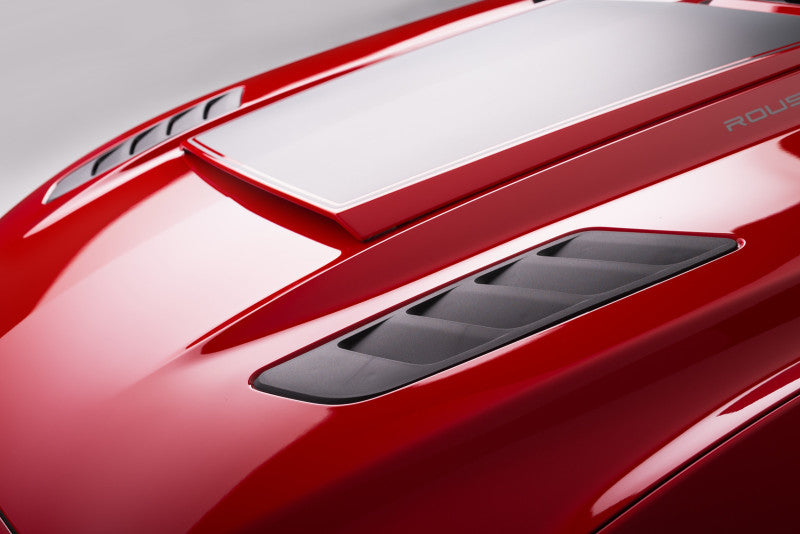 Roush 2015-2017 Ford Mustang Black Heat Extractors Hood Vents Roush