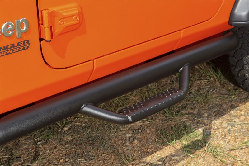 Rugged Ridge Spartan Nerf Bar Textured Black 18-20 Jeep Wrangler JL 2 Door Nerf Bars Rugged Ridge