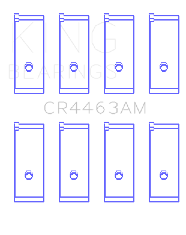 King Engine Bearings Honda Civic 1438Cc (Size +0.50mm) Connecting Rod Bearing Set Connecting Rods King Engine Bearings