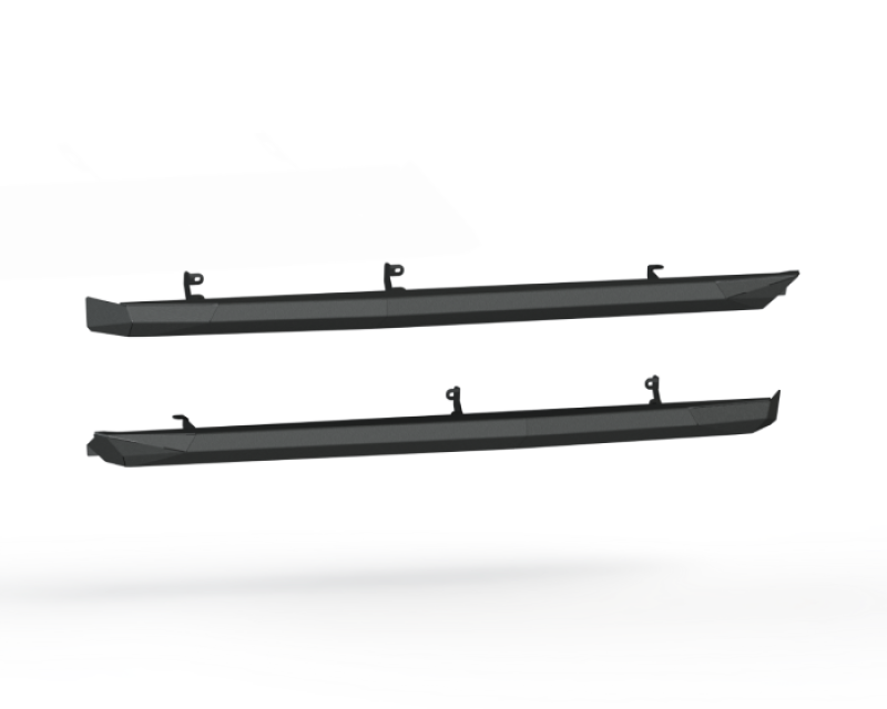 Road Armor 2021+ Ford Bronco Stealth Rocker Guards - Tex Blk Body Armor & Rock Rails Road Armor