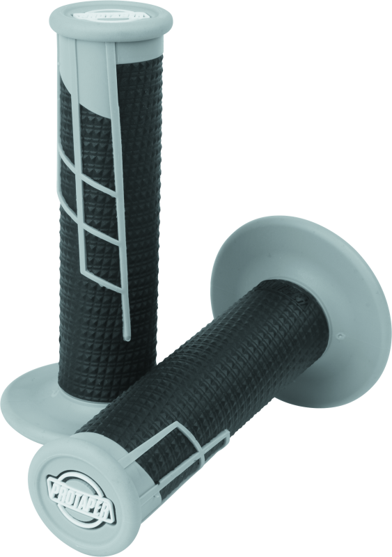 ProTaper Clamp-On 1/2 Waffle Grip - Gray/Black Grips ProTaper