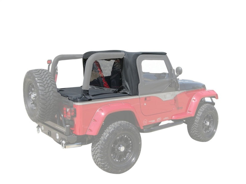 Rampage 1997-2002 Jeep Wrangler(TJ) Cab Soft Top And Tonneau Cover - Black Denim Soft Tops Rampage