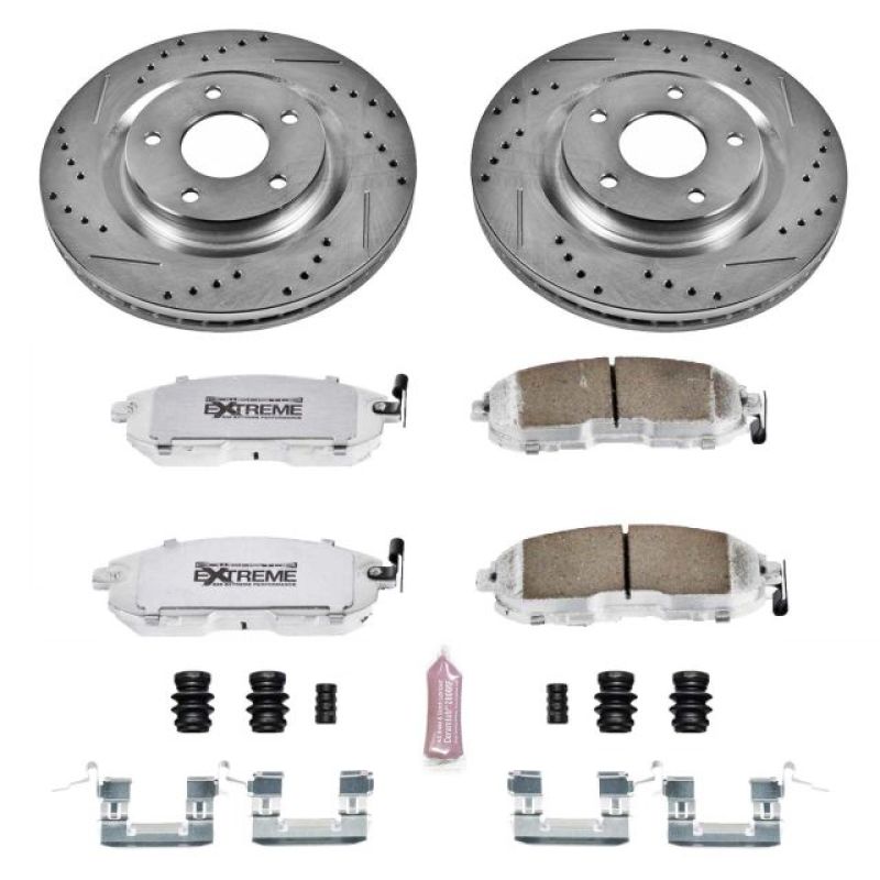 Power Stop 11-17 Nissan Juke Front Z26 Street Warrior Brake Kit Brake Kits - Performance D&S PowerStop
