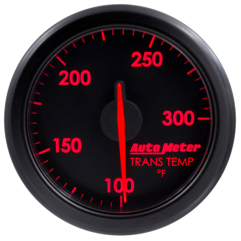 Autometer Airdrive 2-1/6in Trans Temperature Gauge 100-300 Degrees F - Black Gauges AutoMeter