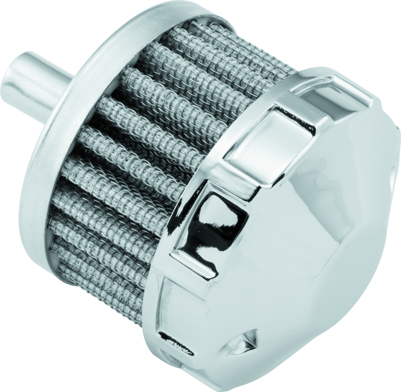 Bikers Choice Chrome Replacement Breather Filter 3/8 Hose Custom Air Intake Components Bikers Choice