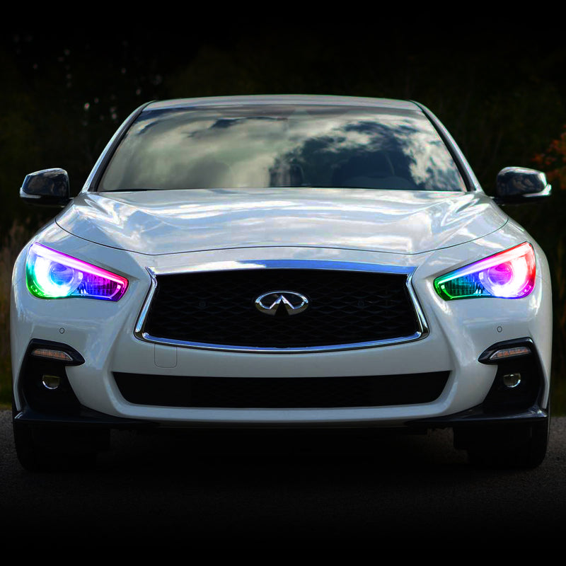 Oracle 14-21 Infiniti Q50 RGB+W Headlight Halo Upgrade Kit - ColorSHIFT 2 Headlights ORACLE Lighting