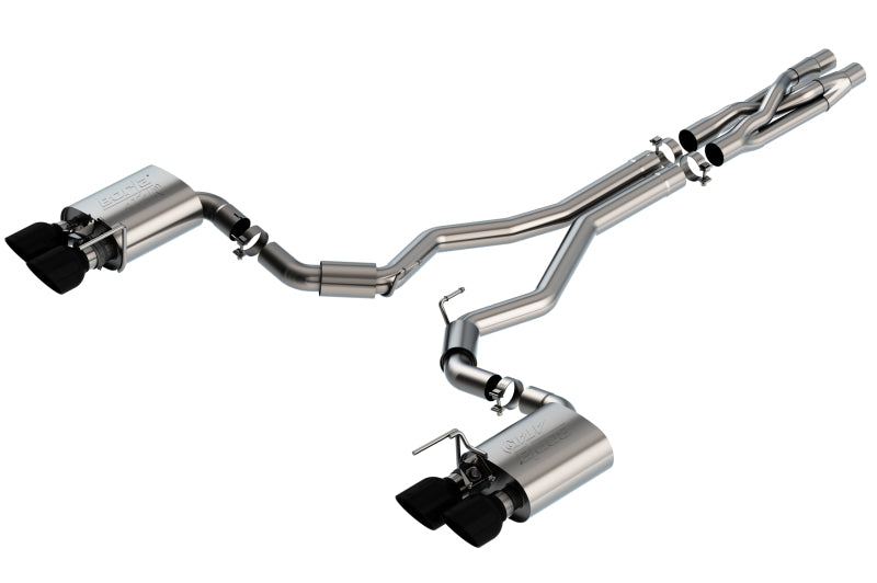 Borla 2020 Ford GT500 5.2L AT 3in ATAK CatBack Exhaust w/ Black Chrome Tips Catback Borla