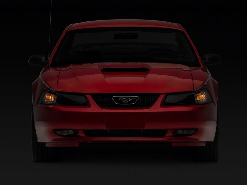 Raxiom 99-04 Ford Mustang Axial Series OEM Style Replacement Headlights- Black Housing (Smoked Lens) Headlights Raxiom
