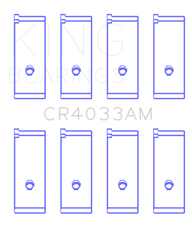 King Acura SOHC 16 Valve/Honda SOHC 16 Valve/DOHC 16 Valve Rod Bearing Set - Size STD Bearings King Engine Bearings