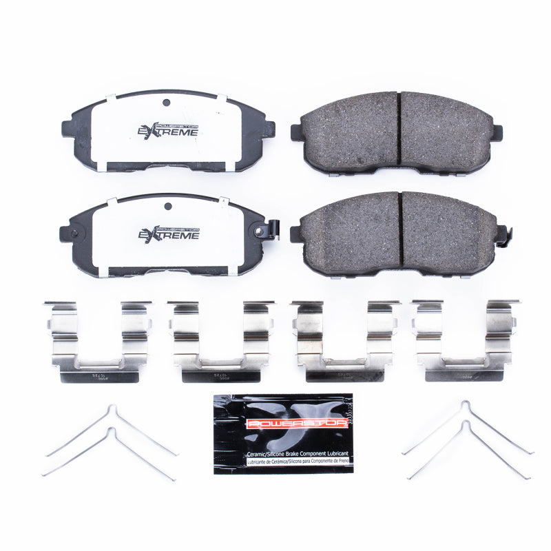 Power Stop 99-02 Infiniti G20 Front Z26 Extreme Street Brake Pads w/Hardware Brake Pads - Performance PowerStop