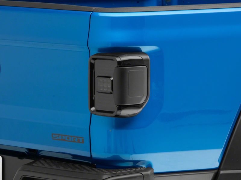 Raxiom 20-23 Jeep Gladiator JT w/ Factory Halogen LED Tail Lights- Blk Housing (Smoked Lens) Tail Lights Raxiom