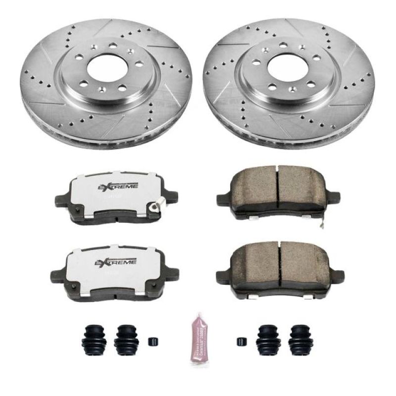 Power Stop 06-09 Pontiac Solstice Front Z26 Street Warrior Brake Kit Brake Kits - Performance D&S PowerStop