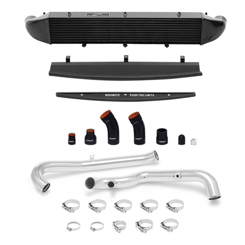 Mishimoto 2014-2016 Ford Fiesta ST 1.6L Front Mount Intercooler (Black) Kit w/ Pipes (Silver) Intercooler Kits Mishimoto