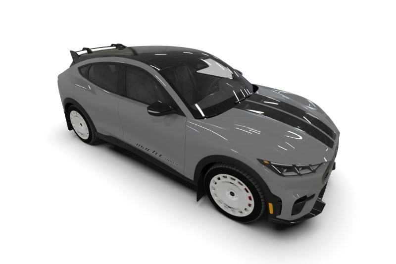 Rally Armor 2021-25 Ford Mach-E Rally Edition Black UR Mud Flap Metallic Black Logo Mud Flaps Rally Armor