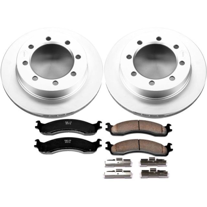 Power Stop 95-99 Ford F-250 Front Z17 Evolution Geomet Coated Brake Kit Brake Kits - Performance Blank PowerStop