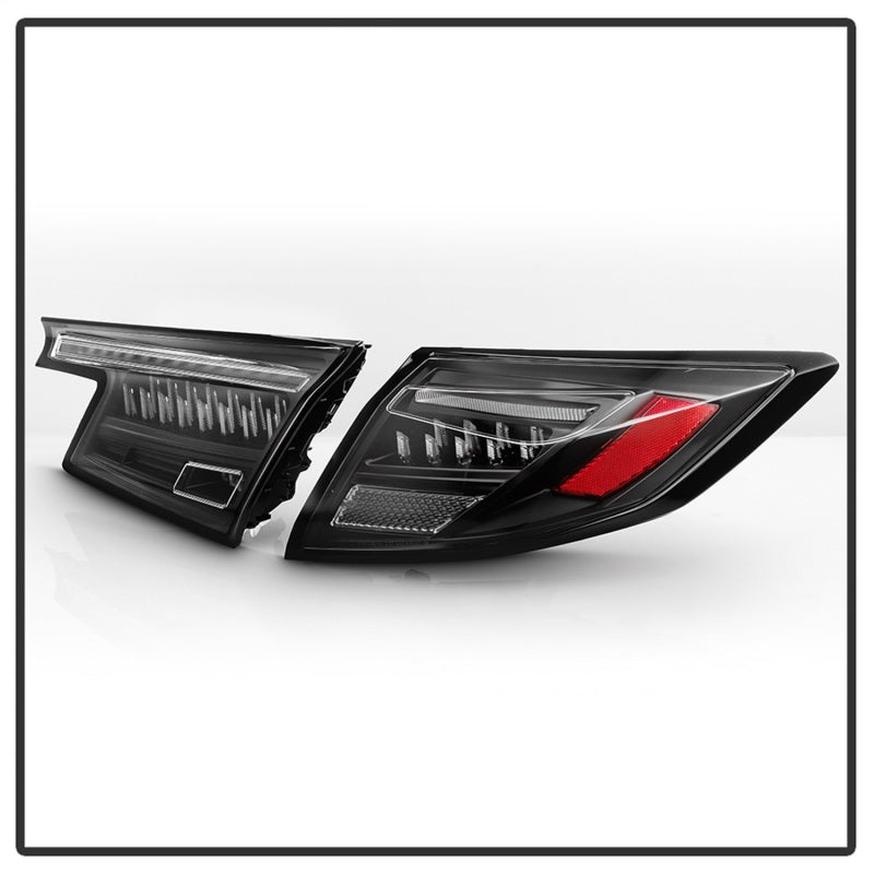 Spyder Apex 22-24 Honda Civic 5-Door LED Tail Lights - Black (ALT-YD-HC225DAP-SEQGR-BK) Tail Lights SPYDER