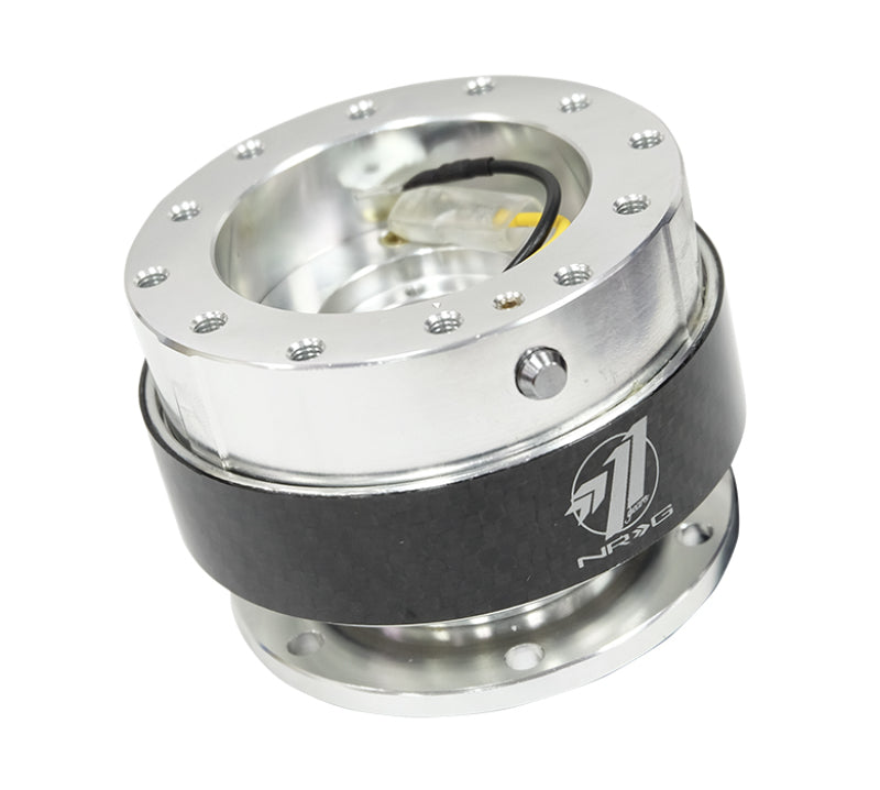 NRG Quick Release Gen 1.5 - Black Body / Carbon Fiber Ring Quick Release Adapters NRG