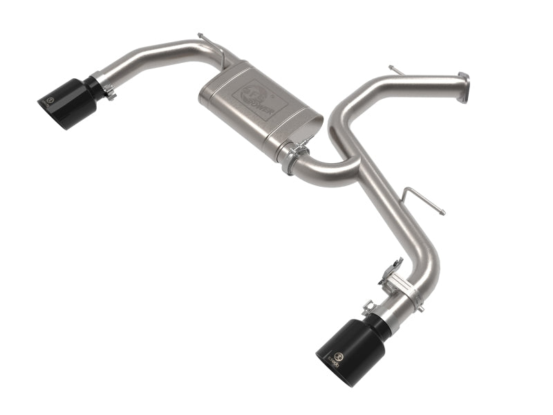 aFe Takeda Hyundai Elantra N 22-23 L4-2.0L (t) 3in SS Axle-Back Exhaust System w/ Black Tips Axle Back aFe