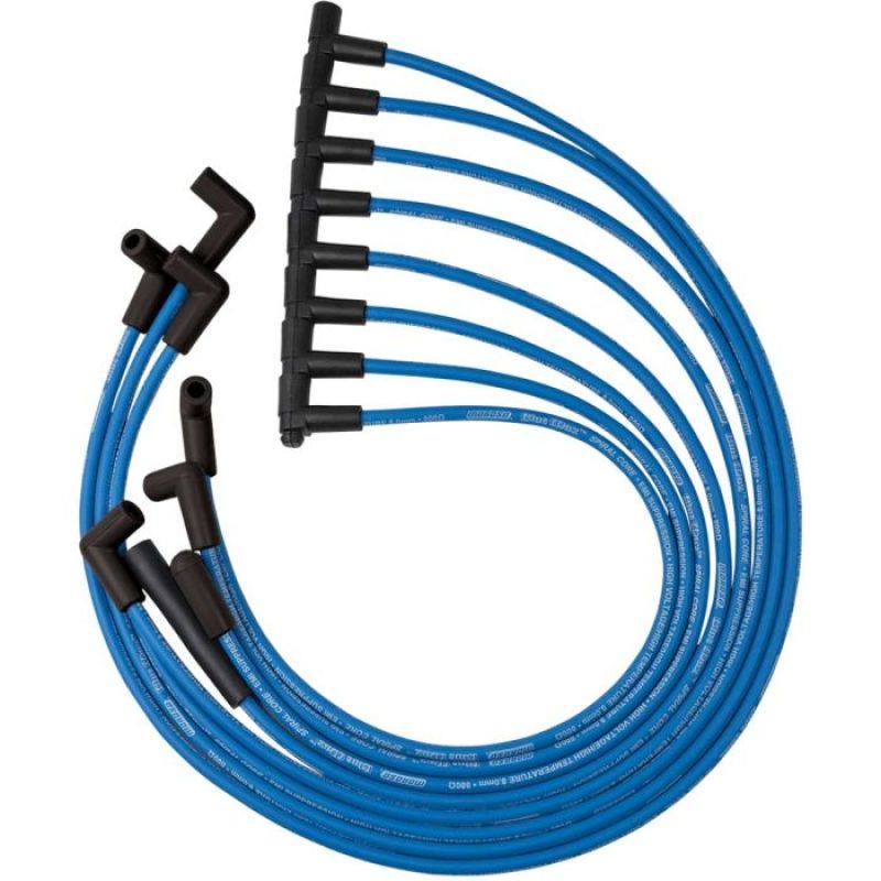 Moroso Custom Ignition Wire Set - Blue Max - Spiral Core Spark Plug Wire Sets Moroso