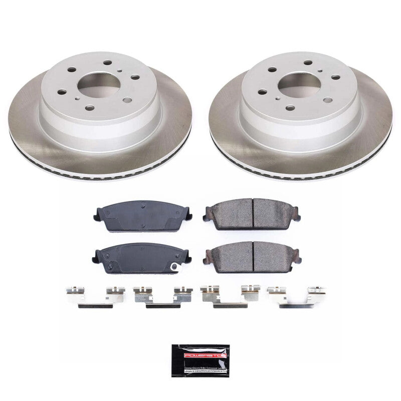 Power Stop 07-14 GMC Yukon XL 1500 Rear Semi-Coated Rotor Kit Brake Kits - Performance Blank PowerStop
