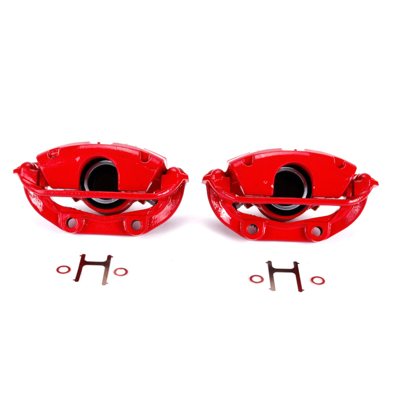 Power Stop 94-96 Chevrolet Caprice Rear Red Calipers w/Brackets - Pair Brake Calipers - Perf PowerStop