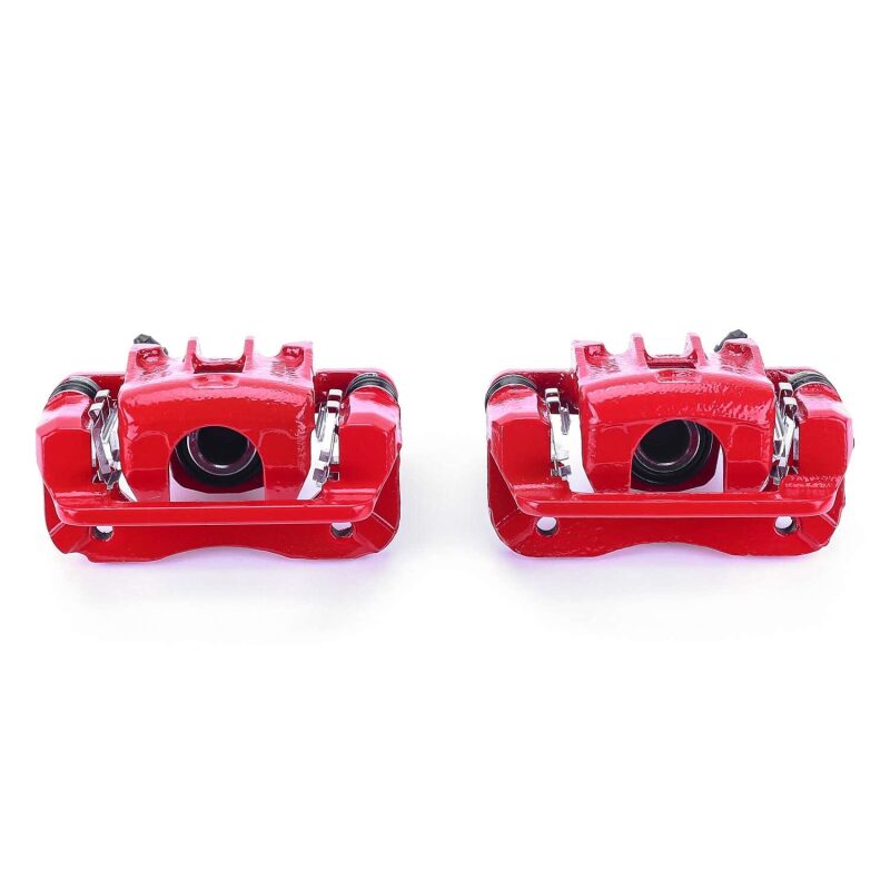 Power Stop 07-10 Hyundai Elantra Rear Red Calipers w/Brackets - Pair Brake Calipers - Perf PowerStop