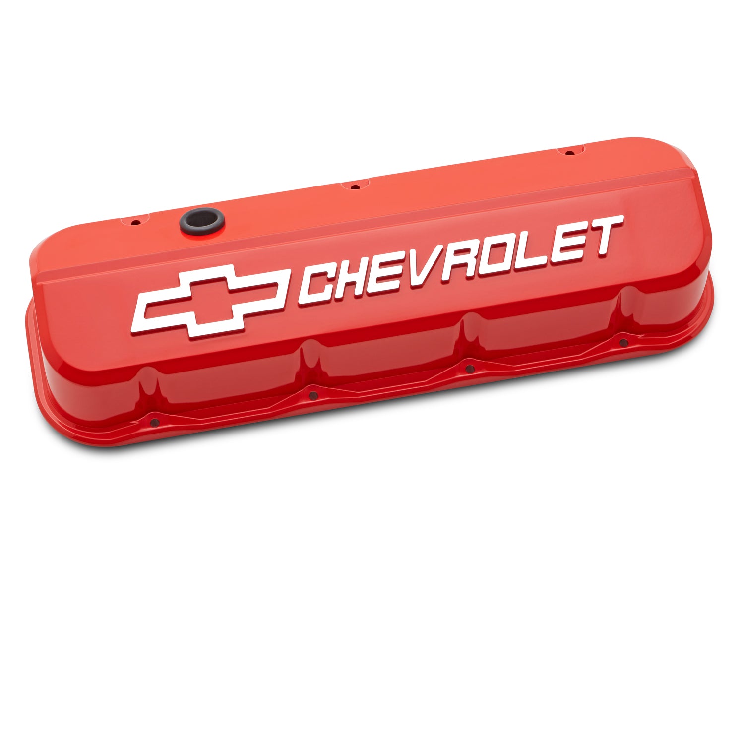 Slant Edge Valve Covers BBC Chevy Orange Engine Valve Cover Proform