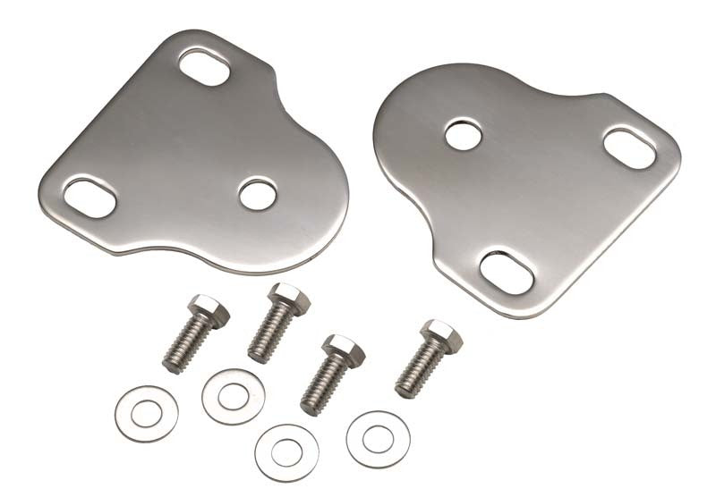 Kentrol 76-95 Jeep CJ/Wrangler YJ Interior Windshield Brackets Pair - Polished Silver Windows Kentrol